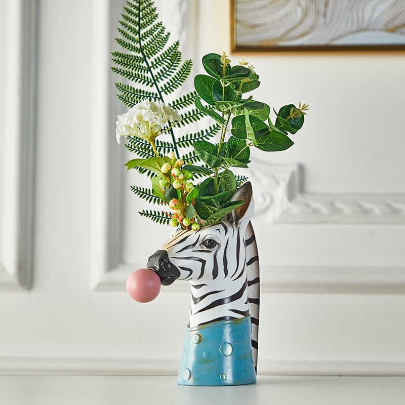 Playful Animal Vase