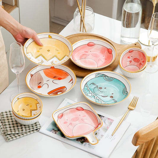 Pet Pal Plates: Cute Pet Series Ceramic Tableware