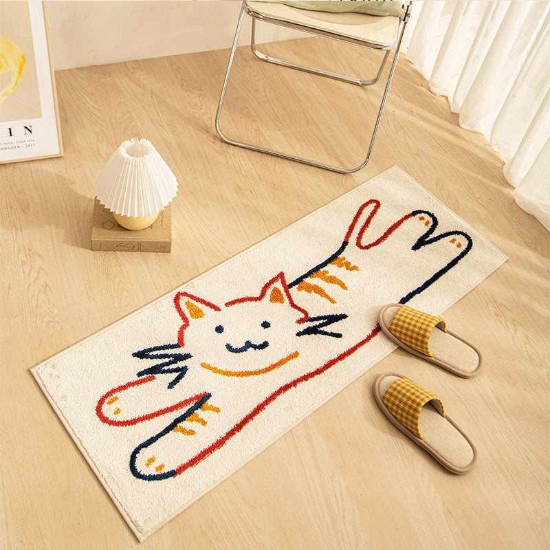 Cute Cartoon Pattern Bedside Rug