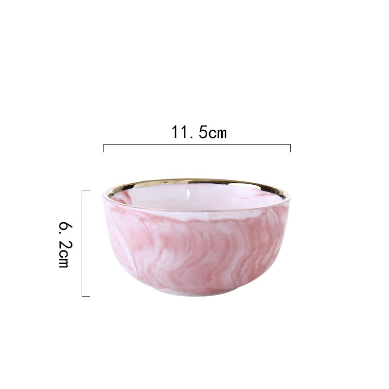 Blushing Marble Ceramic Dinnerware Set