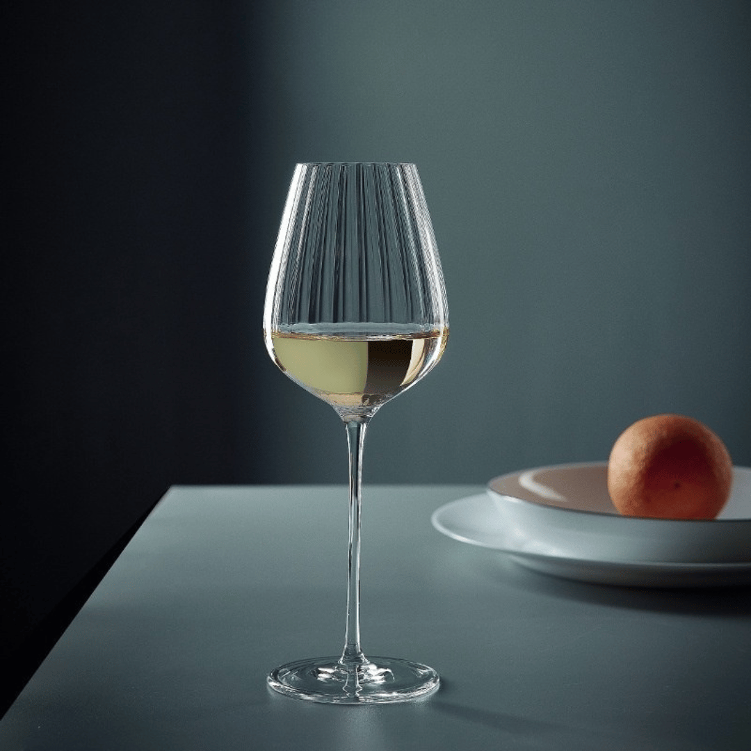 Textured Crystal Wine Glass
