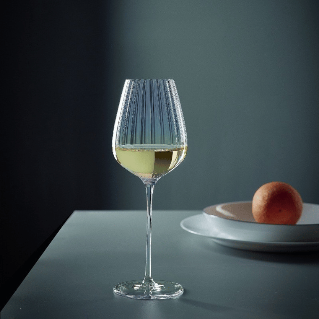 Textured Crystal Wine Glass