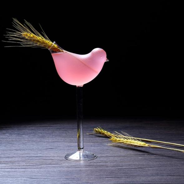 Bird Sip Avian Cocktail Glass