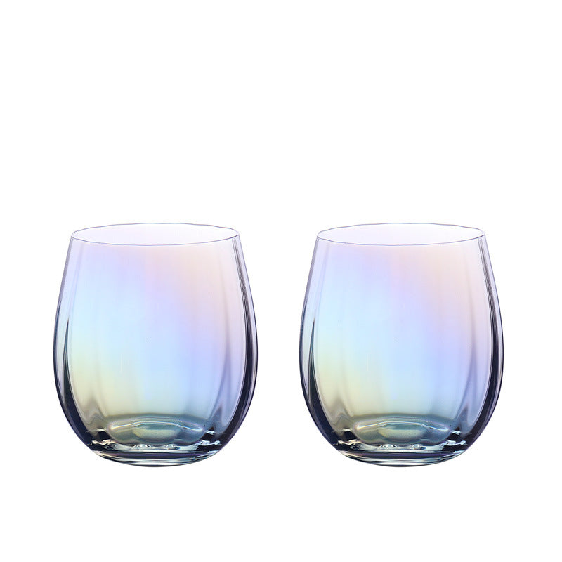 Opulent Aura: Colourful Champagne Glass Set