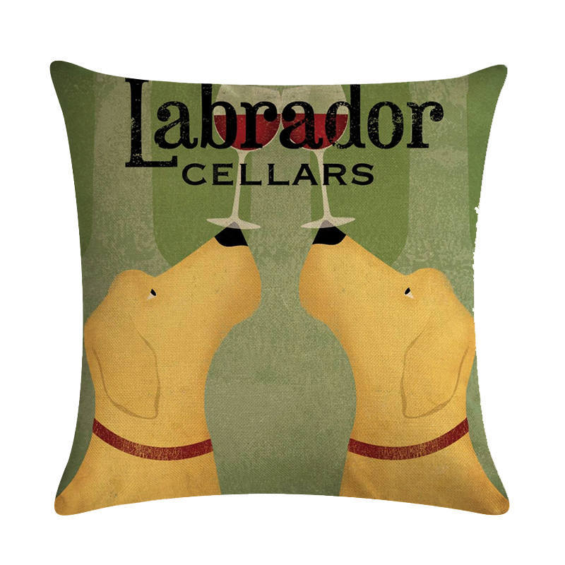 Vintage Paws: Dog-Themed Cushion Covers