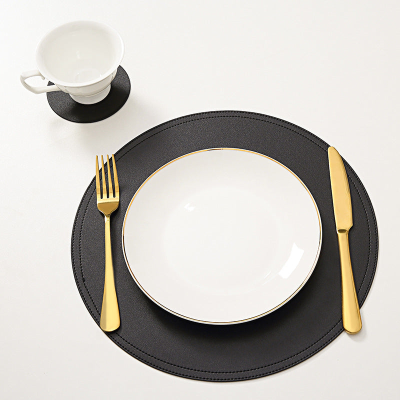 Vibrant Elegance: Colourful Leather Placemats