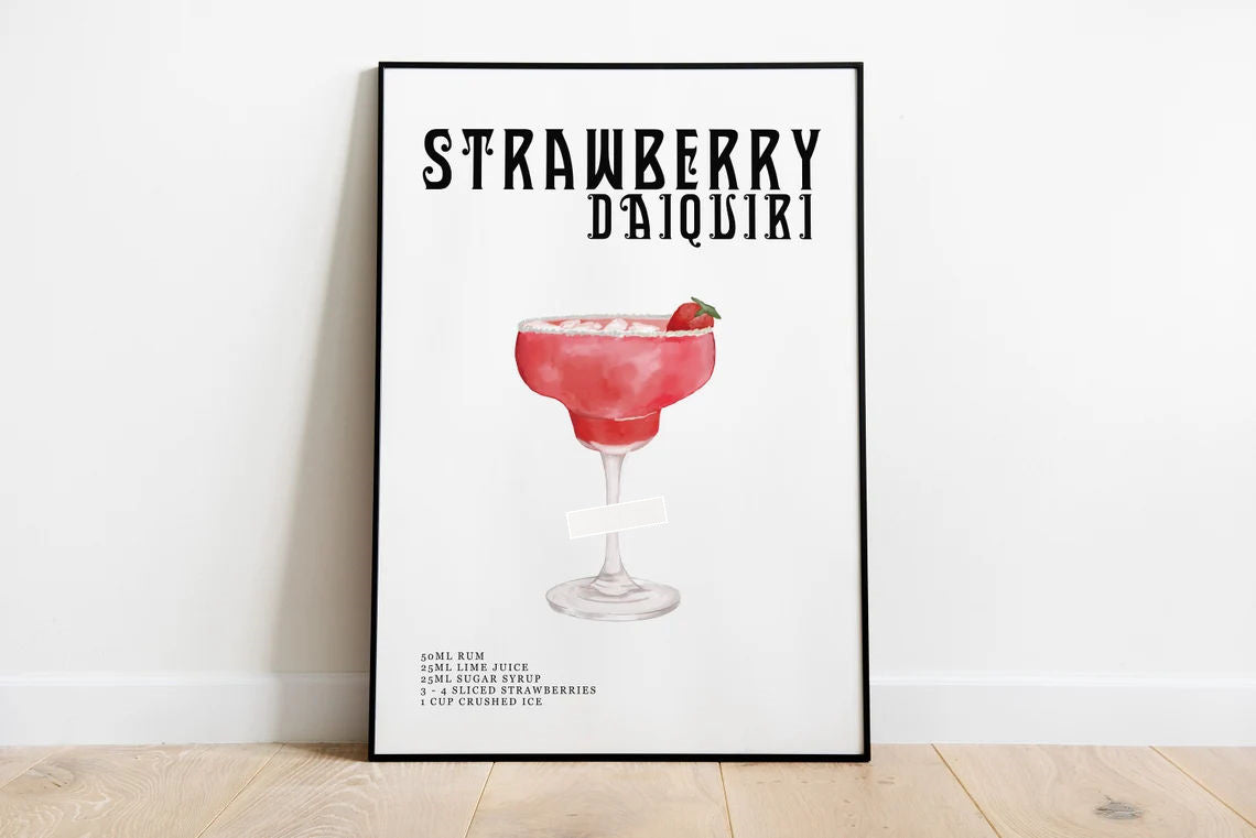 Vintage Spirits: Classic Cocktail Wall Art