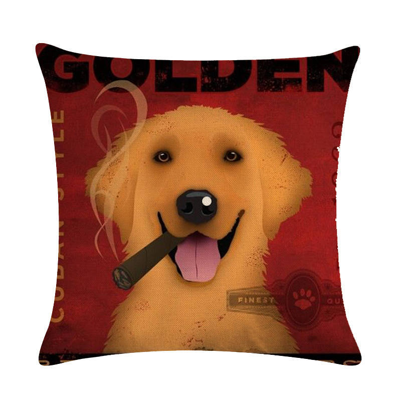 Vintage Paws: Dog-Themed Cushion Covers