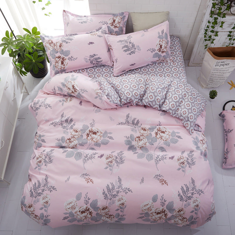 Blossom Breeze: Flower Themed Bedding Set