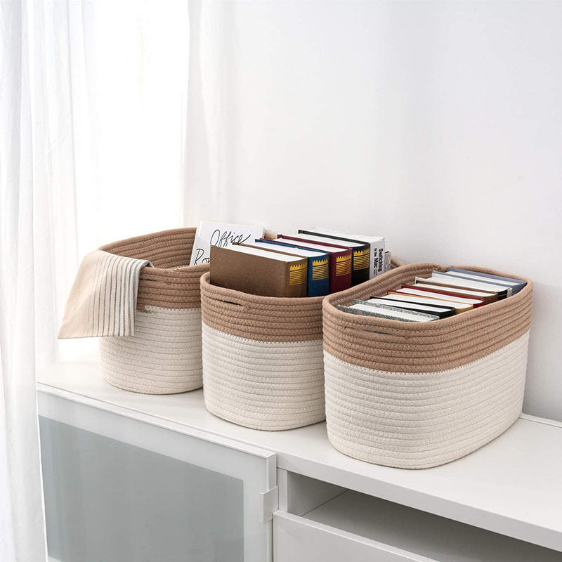 Cotton Craft Rectangular Storage Basket