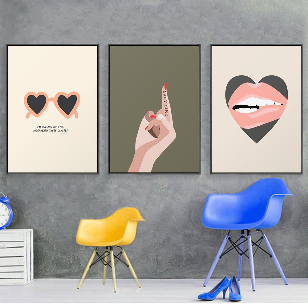 Abstract Sarcastic Wall Art