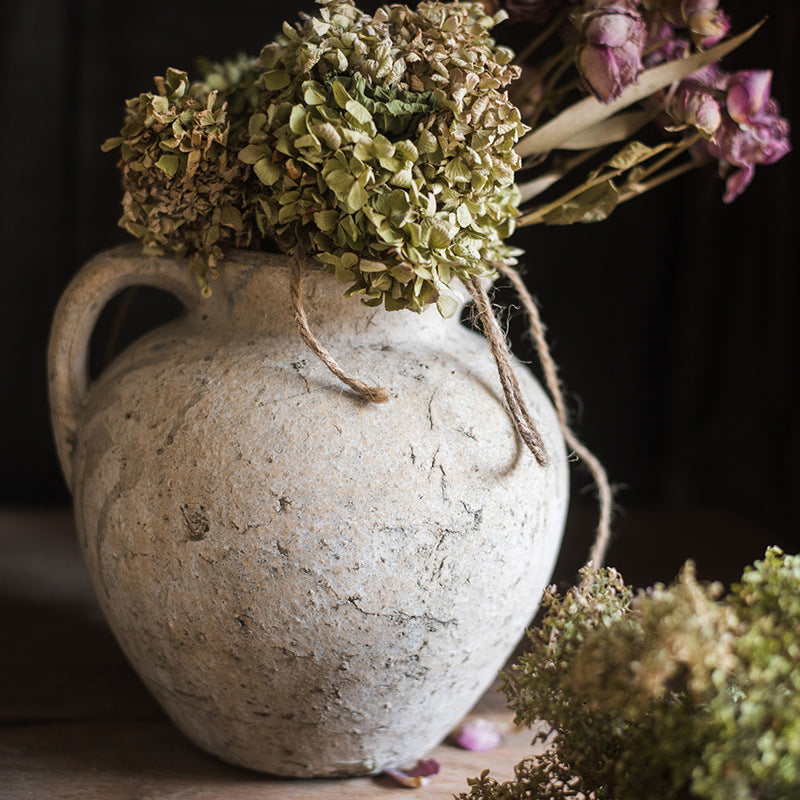 Earthen Essence Textured Red Clay Vases