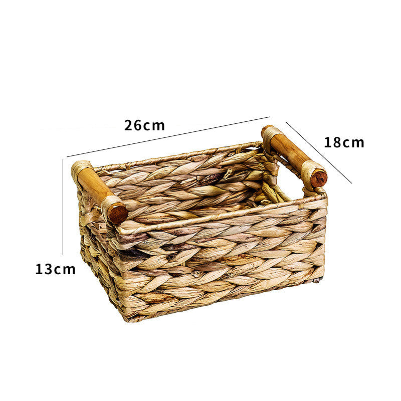 Rattan Rise Straw Rattan Storage Basket