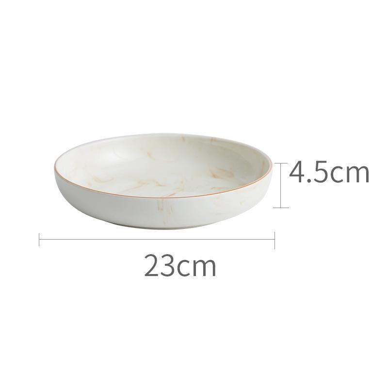 Earthen Elegance Marbled Ceramic Dinnerware