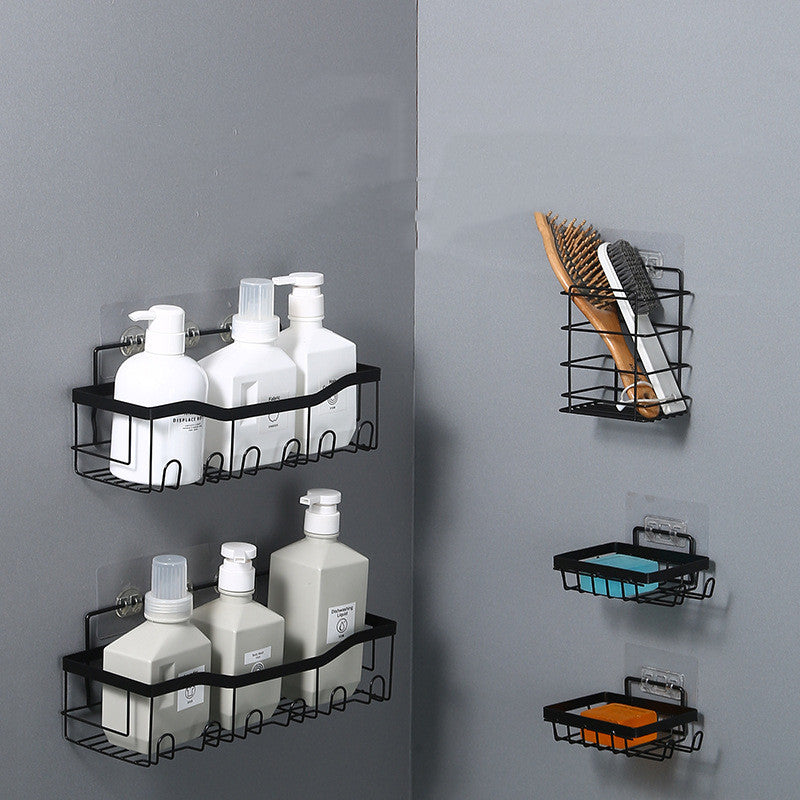 Midnight Organiser: Black Shower Storage Caddy