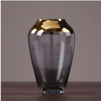 Smoky Haze Glass Vase