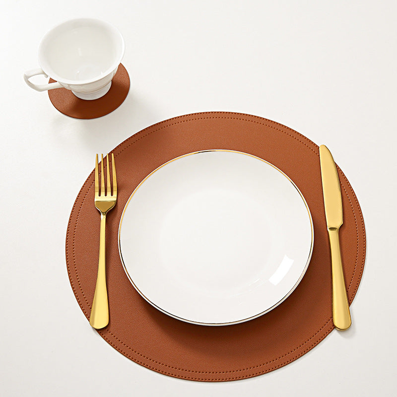 Vibrant Elegance: Colourful Leather Placemats