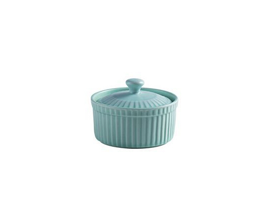 Pastel Hue Ceramic Baking Bowl with Lid