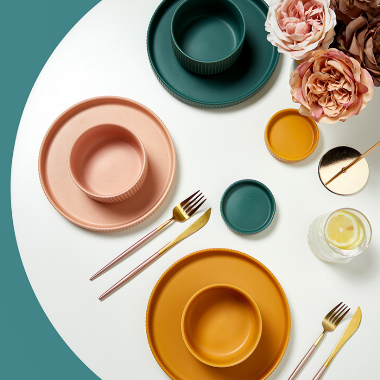 Whimsy Palette: Nordic Macaron Coloured Dinnerware