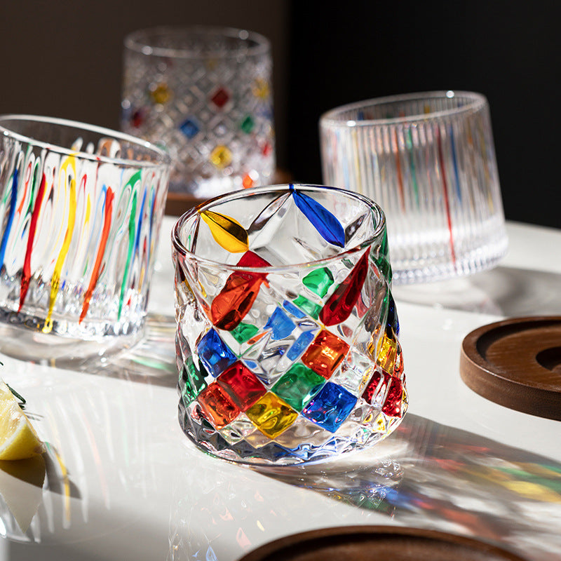 Artisanal Stroke Glass Tumblers