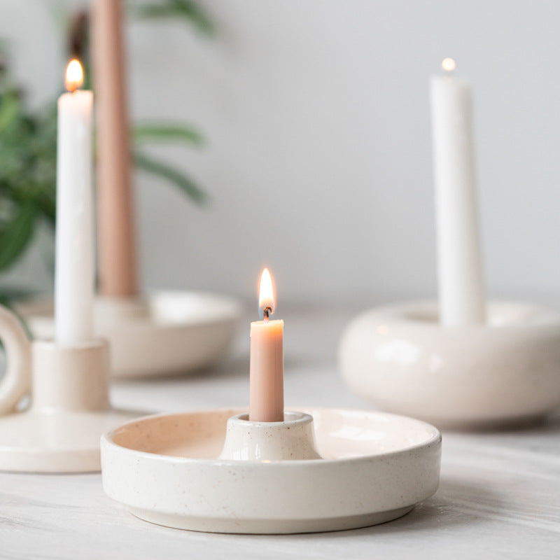 Earth Stone Mini Ceramic Candle Holder