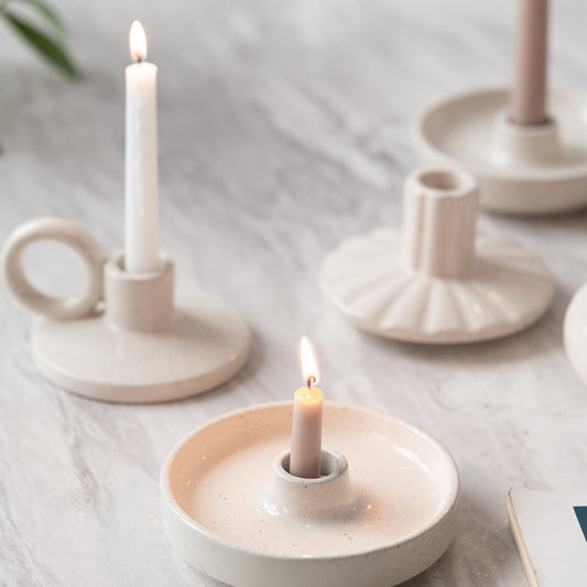 Earth Stone Mini Ceramic Candle Holder