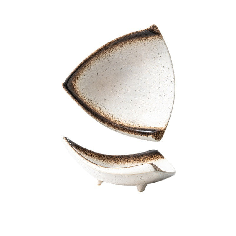 Triangle Ceramic Snack Dish