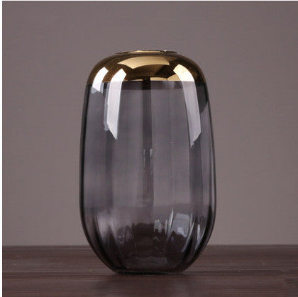 Smoky Haze Glass Vase