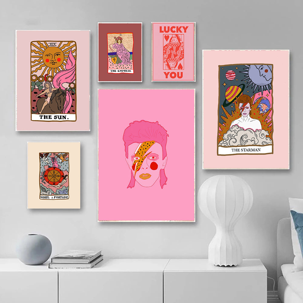 Mystic Blush: Pink Tarot Wall Art