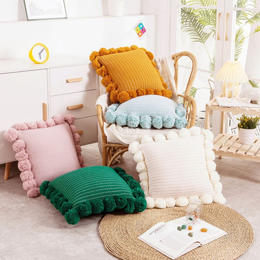 Tassel Trove Coloured Sofa Cushions