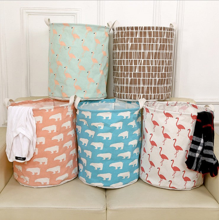 Flexi Fold: Foldable Linen Laundry Basket