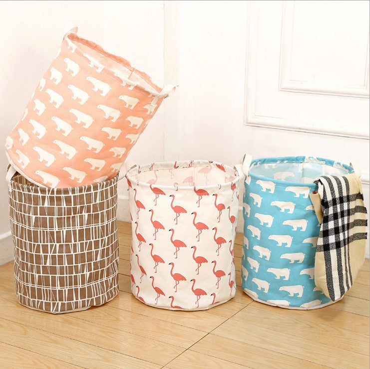 Flexi Fold: Foldable Linen Laundry Basket