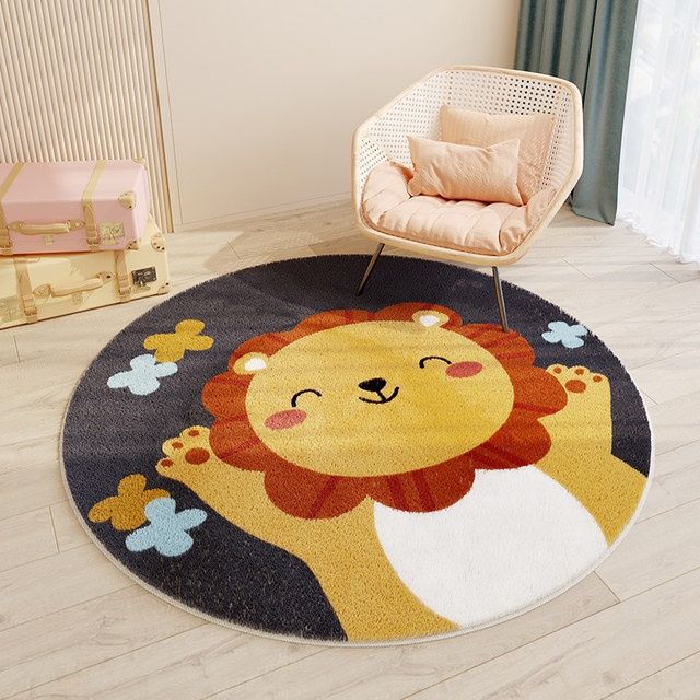 Children's Room Round Cashmere Rug