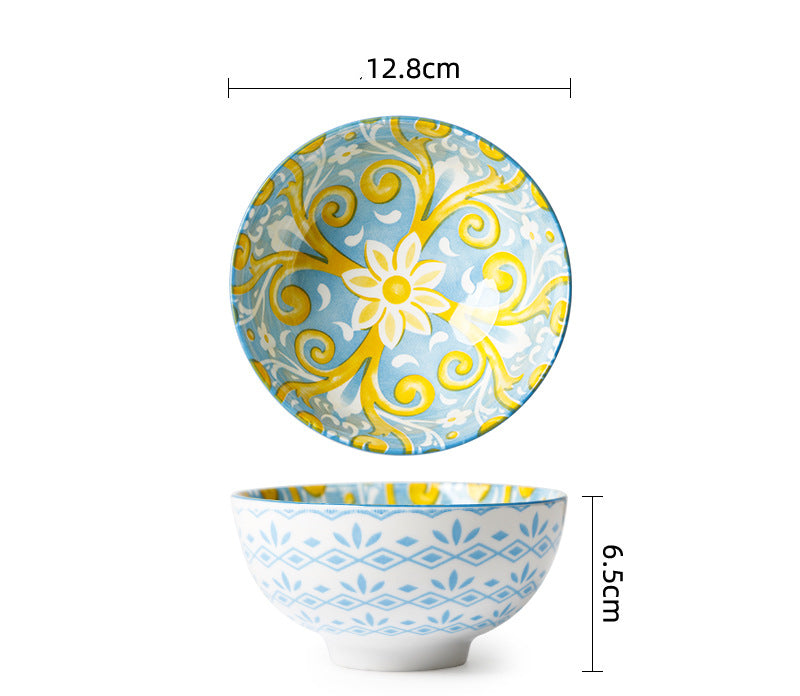 Printed Patterned Ceramic Tableware