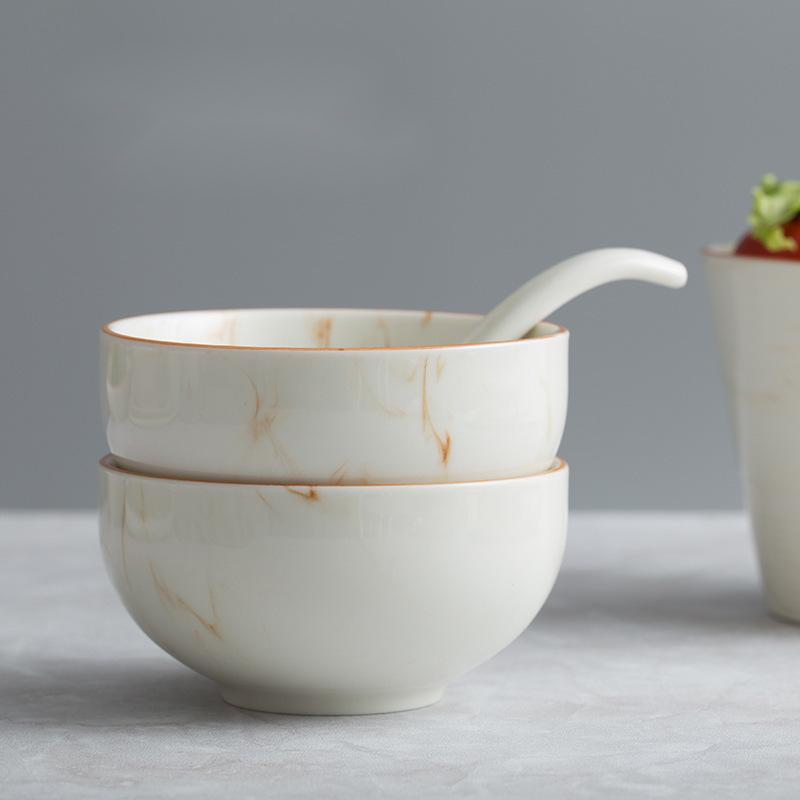 Earthen Elegance Marbled Ceramic Dinnerware