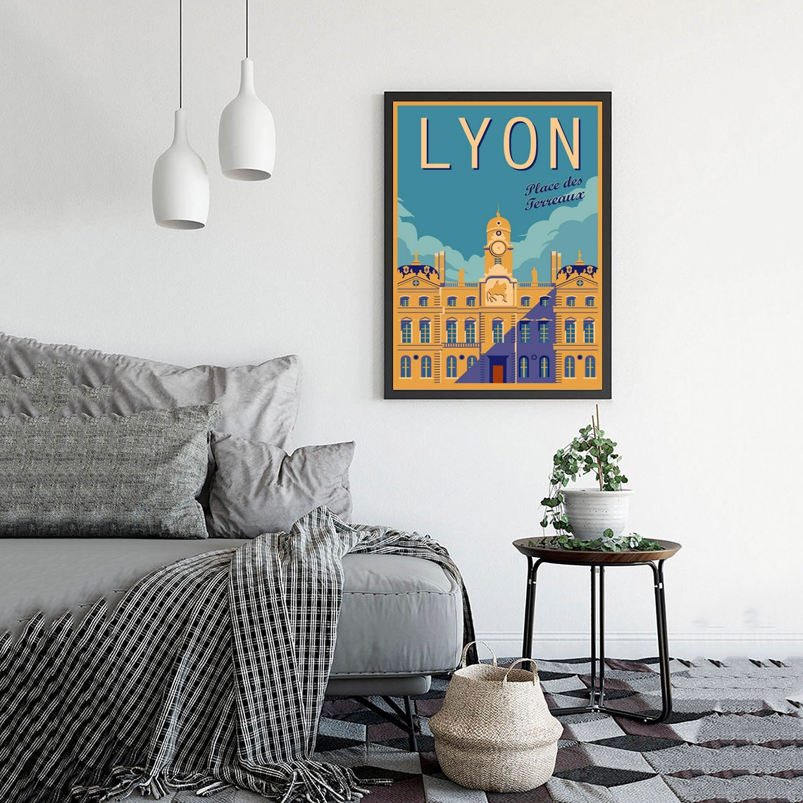 Lyon Artistry: Vintage Tours of France Wall Poster