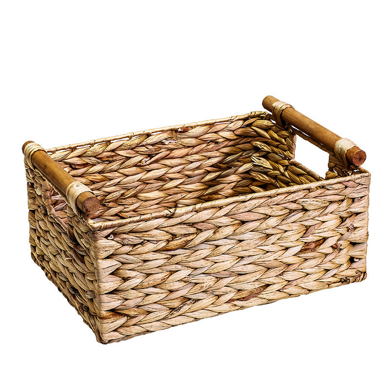 Rattan Rise Straw Rattan Storage Basket