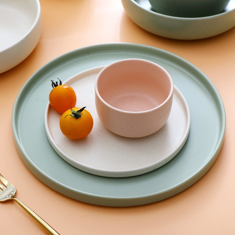 Pastel Palette: Ceramic Tableware Set