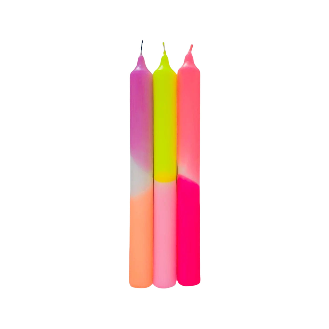 Spiral Glow: Artisanal Neon Wax Spiral Candles