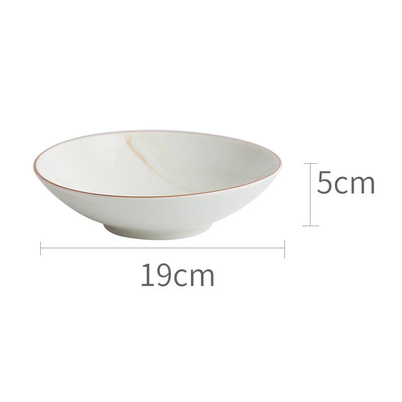 Earthen Elegance Marbled Ceramic Dinnerware