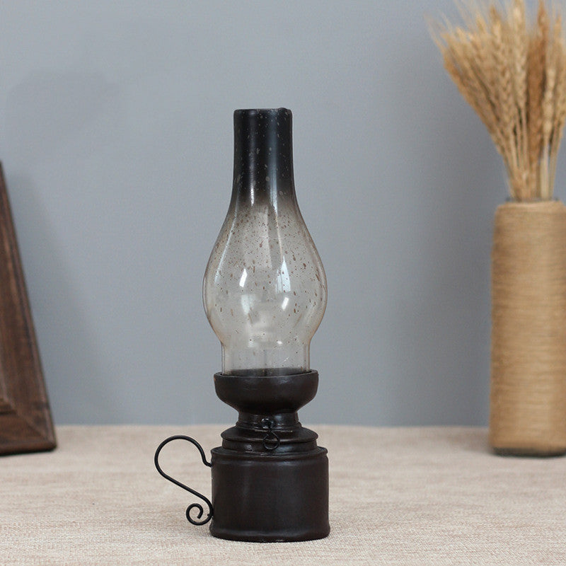 Retro Glow: Kerosene Lantern Candle Holder