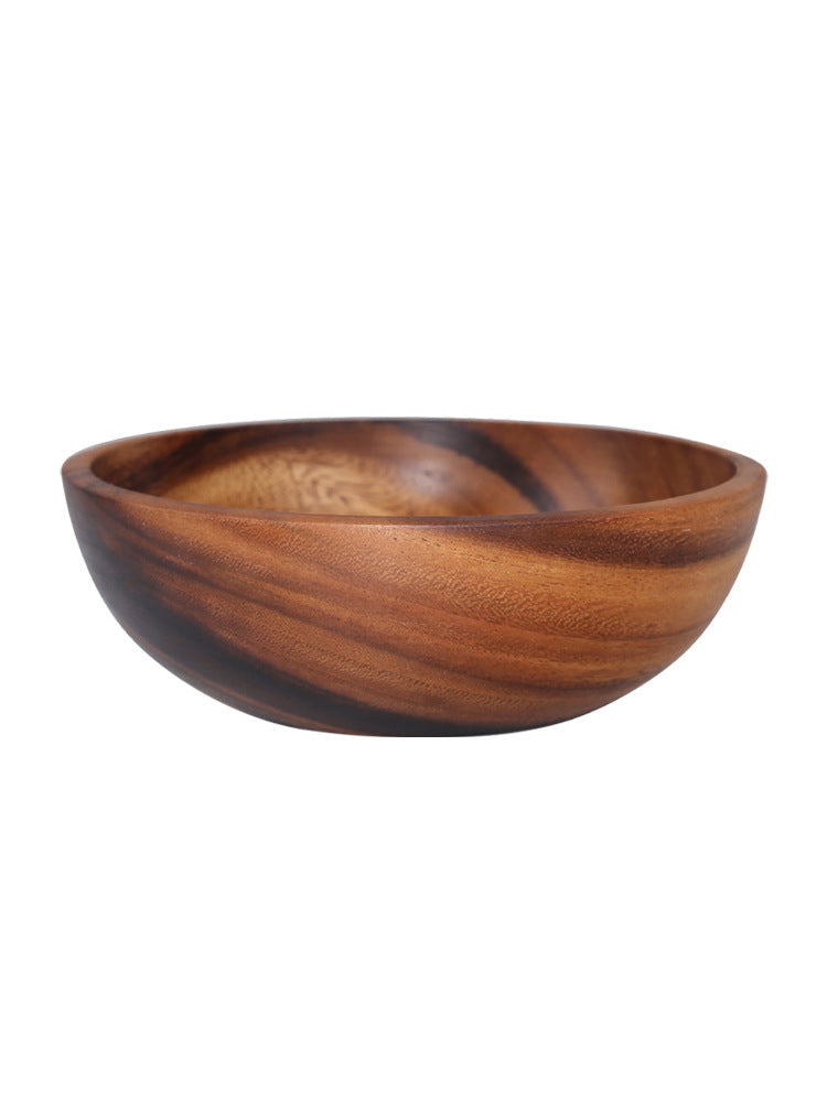 Timber Trove: Acacia Wooden Salad Bowl