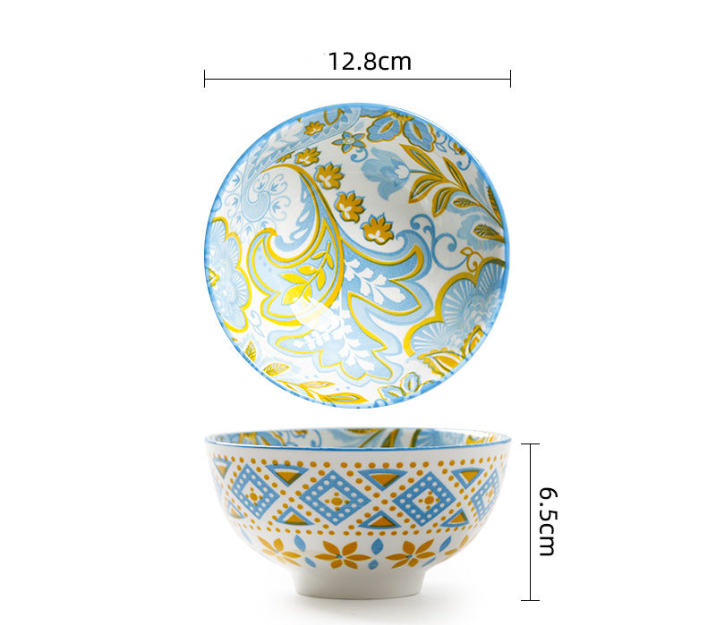 Printed Patterned Ceramic Tableware