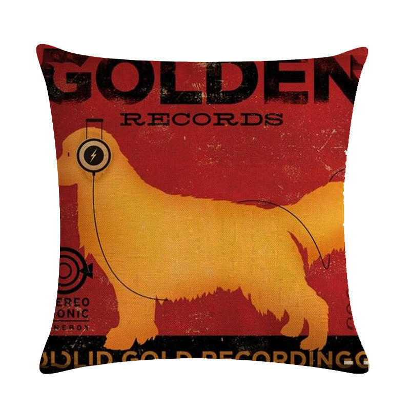 Vintage Paws: Dog-Themed Cushion Covers