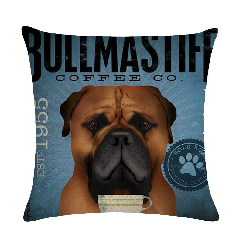 Vintage Paws: Dog-Themed Cushion Covers