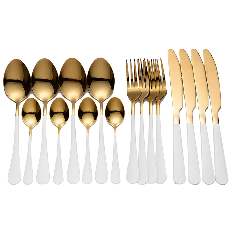 Matte Elegance: Coloured Handled Cutlery Set