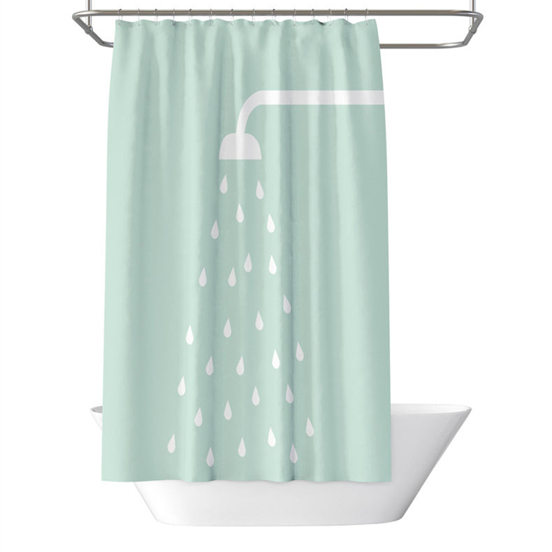 Shower Print Shower Curtain