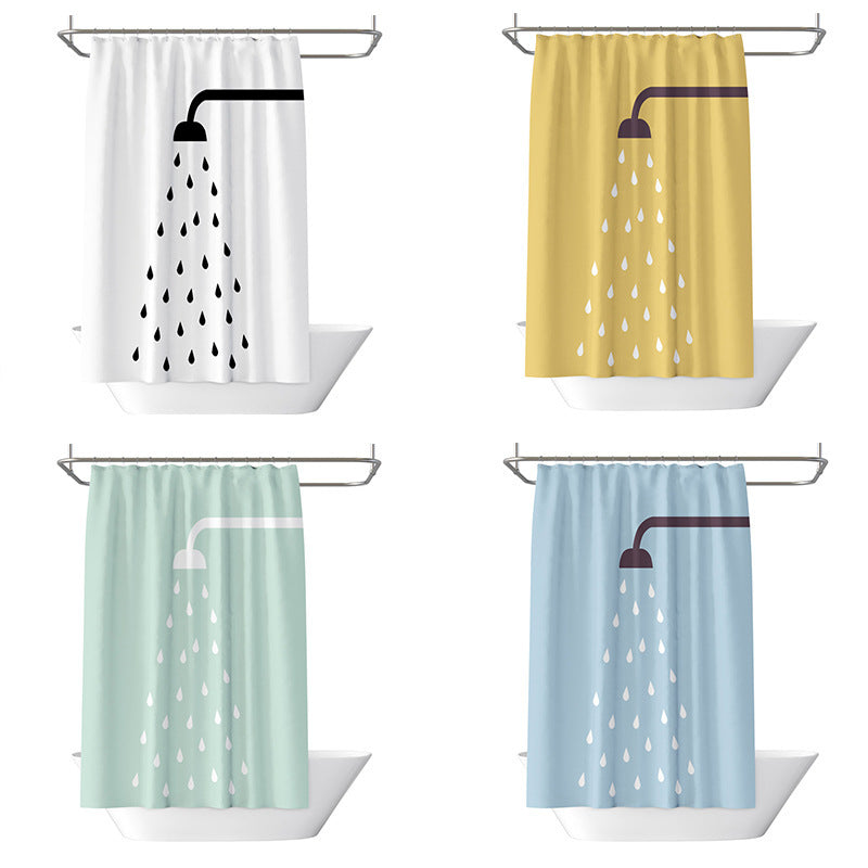 Shower Print Shower Curtain