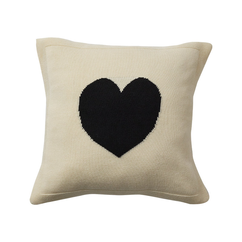 Monochrome Comfort: Cute Black and White Nordic Style Sofa Cushion