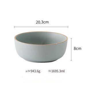 Pure Color Matte Ceramic Plate